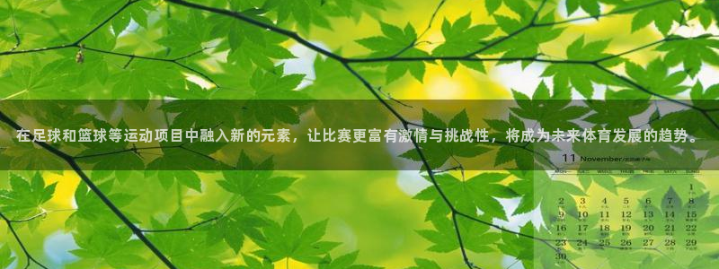 在足球和篮球等运动项目中融入新的元素，让比赛更富有激情与挑战性，将成为未来体育发展的趋势。