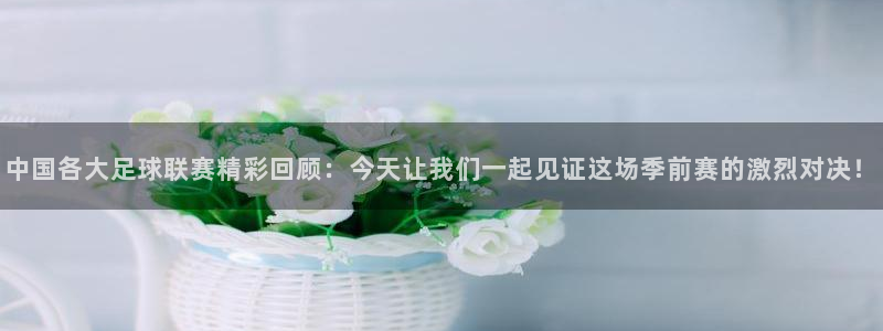 中国各大足球联赛精彩回顾：今天让我们一起见证这场季前赛的激烈对决！